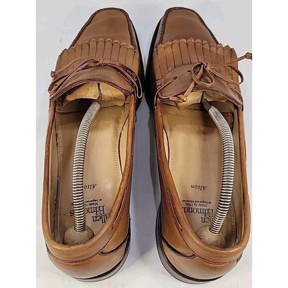 Allen Edmonds Alton Men’s 13 D Brown Slip On Kiltie Loafers Shoes Fringe USA - Picture 8 of 16